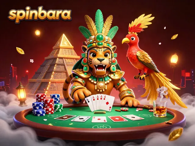 Experience thrilling gameplay actions at Spinbara Casino with stunning visuals and vibrant character scenes.